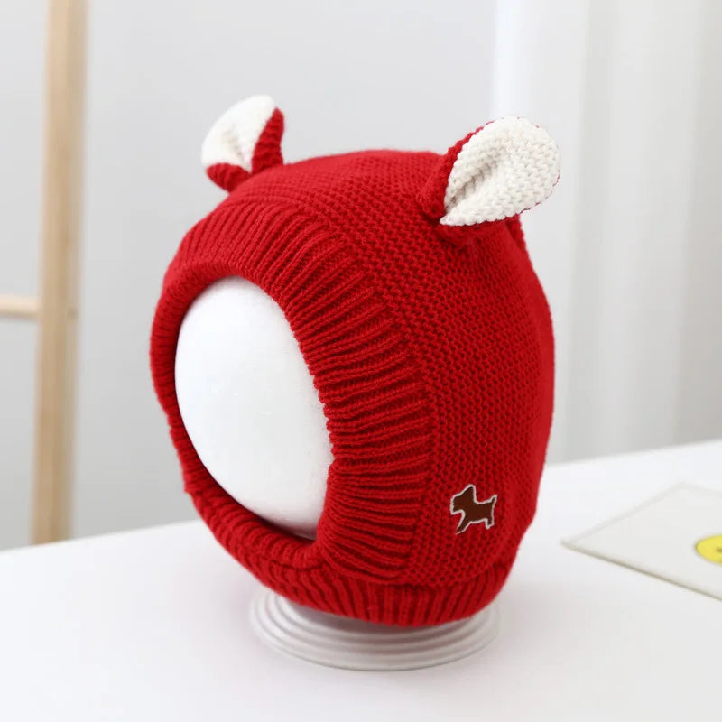 Quiet Dog Ear  Pet Ears Covers Knitted Hat Relief Winter Warm  Hat for dogs warm pet puppy dog ears in winter Christmas Gift