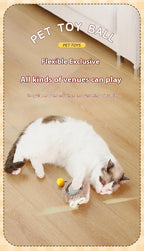 Interactive Cat Toy Ball Rolling Balls Pet Kitten Cats Teaser Automatic Electric Smart Game Plush Toys Play Stimulator Training