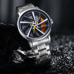 UTHAI CQ324 Fashionable Men watch with wheel clamp design,rotating hollow quartz watch,cool clock gift watches for man