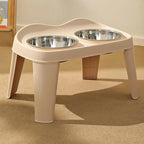 Elevated Dog Feeder Dogs Bowls foldable Raised Stand with Double Stainless Steel Food Water Bowls for Small Medium Large Dogs