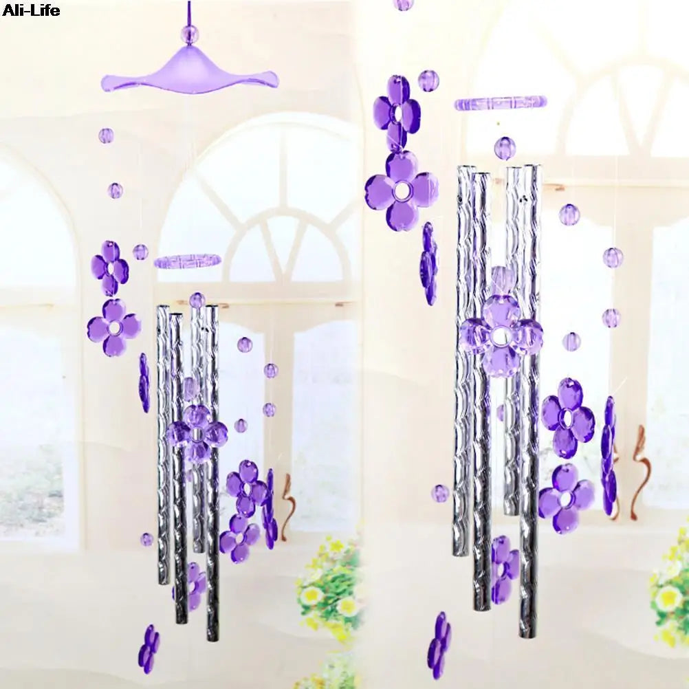 1PC New Lover Bird Dophin Valetines Gifts Plastic Dophin Wind Chime Bell Garden Living Decor Ornament Home Garden Decor