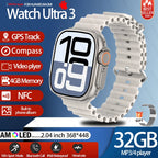 2025 New IOS DT Ultra 3 High-End Business Watch 32G Large Memory Album Smartwatch Men Sports Fitness Waterproof Watch Sportwatch