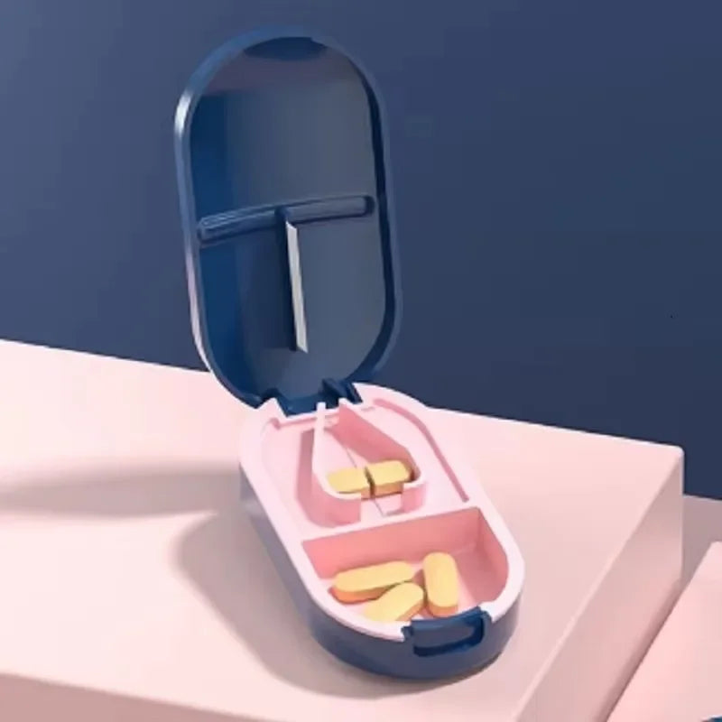 1pcPill Cutter,Pill Splitter For Cutting Small Pills OrLarge Pills In Half,Cuts Pills,Tablets,Stainless Steel Blade Travel Sized