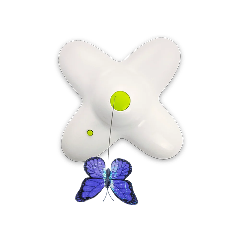All For Paws Cat Toy Flutter Bug Interactive Electronic Cat Stimulating Toy Interactive Butterfly Flutter Bug Cat Automatic Toys