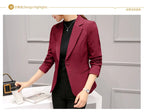 Spring New Women's Long-sleeved Suit Jacket, Korean Style Slim Short Coat Women, Asian Size M-XXXL, Girl's Blazers