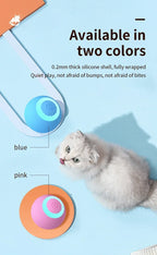 Interactive Cat Toy Ball Rolling Balls Pet Kitten Cats Teaser Automatic Electric Smart Game Plush Toys Play Stimulator Training