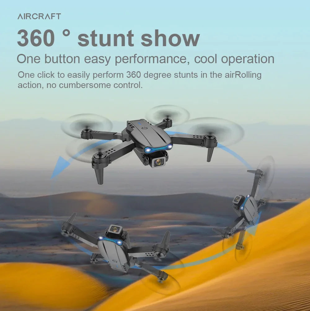 Professional HD E99Pro Drone 4k Dual WIFI fpv Quadcopter Aircraft with Obstacle Avoidance for Aerial Photography Drone Camera