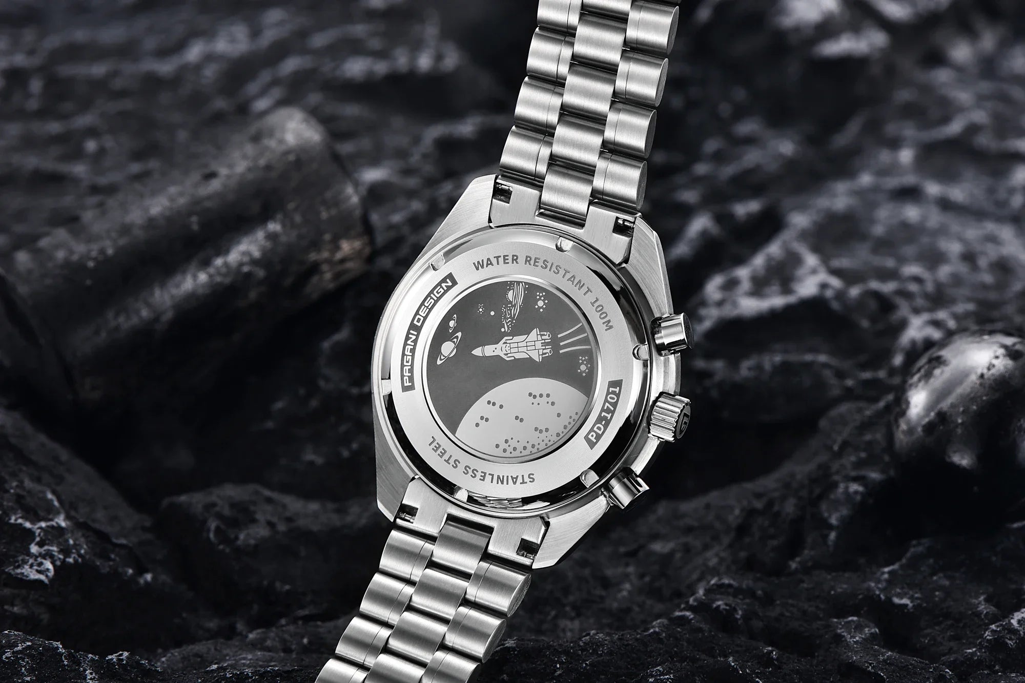 2025 New PAGANI DESIGN Moon V6 Men's Watches Luxury Quartz Watch For Man Chronograph VK63 Men Gift AR Sapphire Mirror Luminous