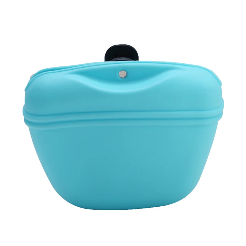 Portable Silicone Dog Treat Bag Outdoor Dog Treat Pouch for Training Feeding Bag Large Capacity Pet Trainer Waist Bag Dog Suppli