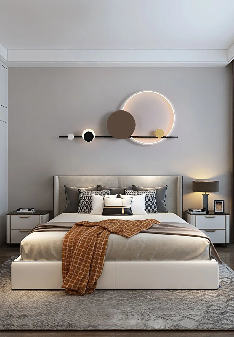 Creative LED Wall Lights Hotel Lobby Living Room Bedroom Wall Lamps Modern Simple Stairs Aisles  Home Indoor Lighting Decor Lamp