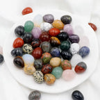 10pcs Natural Polished Stone Egg Crystal  Large Stone Polished Mineral Egg Palm Chakra Egg Creative Home Decoration Gifts
