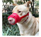Dog muzzle Prevents biting barking and accidental eating prevents slipping off fits small medium large dogs adjustable