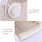 Extra Large Rabbit Litter Box Bunny Toilet with Drawer 50 Pet Toilet Film 25 Toilet Training Pad Cleaning Set Small Pet Box Pan