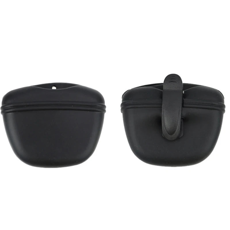 Portable Silicone Dog Treat Bag Outdoor Dog Treat Pouch for Training Feeding Bag Large Capacity Pet Trainer Waist Bag Dog Suppli