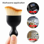 1-2Pcs Soft Cleaning Brush Keyboard Car Air Outlet Cleaning Soft Brush with Shell Car Crevice Dust Removal Brush Cleaning Tools