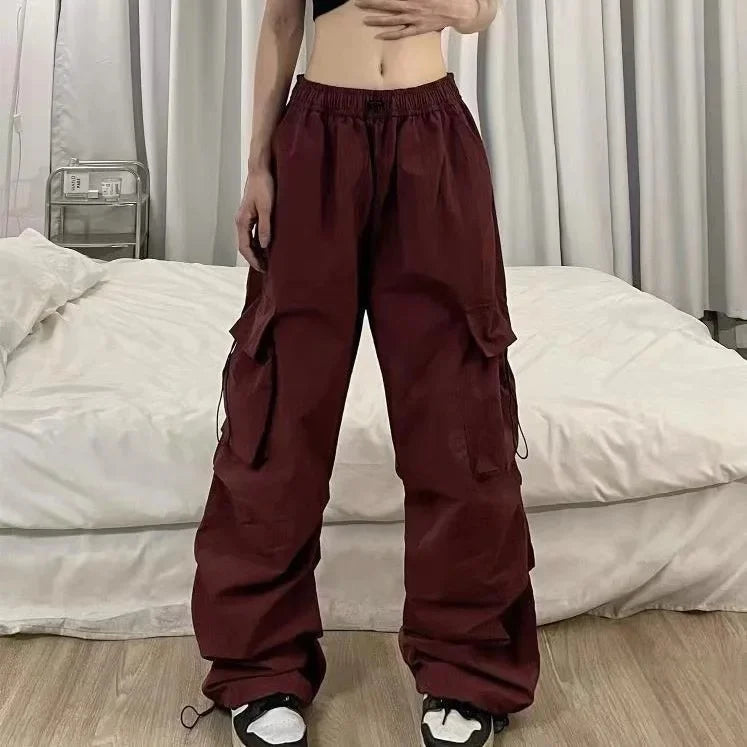High Waist Wide Leg Workwear Pants Women's Spring 2024 Loose Sun Protection Casual Sports Thin Style Fashionable Trousers