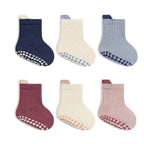 3 Pairs Kids Cotton Socks Boys and Girls Cute Comfy Breathable Baby Non-slip Floor Socks