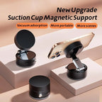 360° Vacuum Strong Suction Cup Magnetic Car Phone Holder for All Smartphones & All Car Models adjustable for Mirror Shower Gym