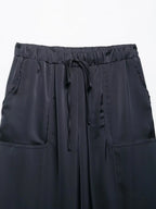 MYST&ZA2025 new summer women's casual simple halter neck backless sleeveless top + drawstring wide-leg trousers