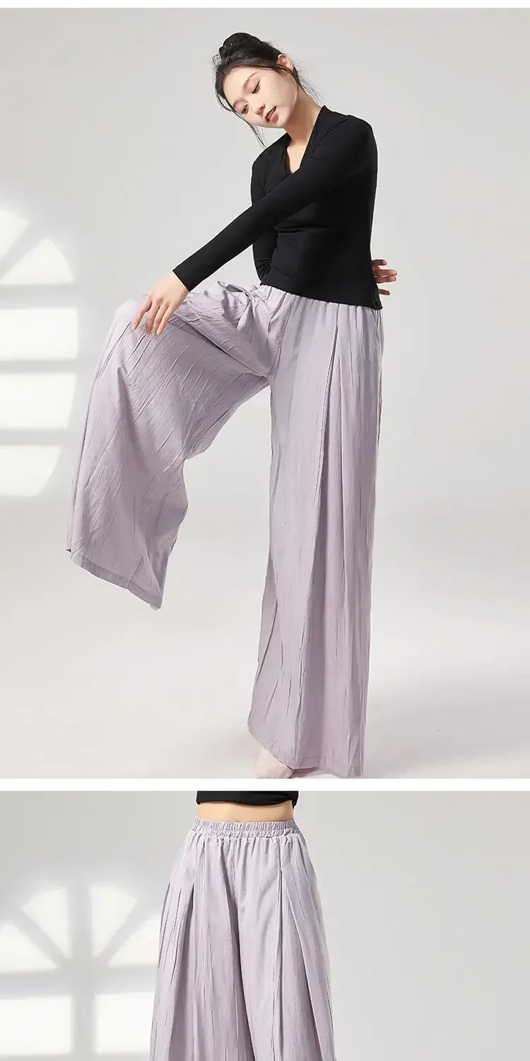 Modern Dance Practice Suit New Wide-leg Pants Chinese Classical Dance Suit Shape Female Teacher Dance Pants in Class