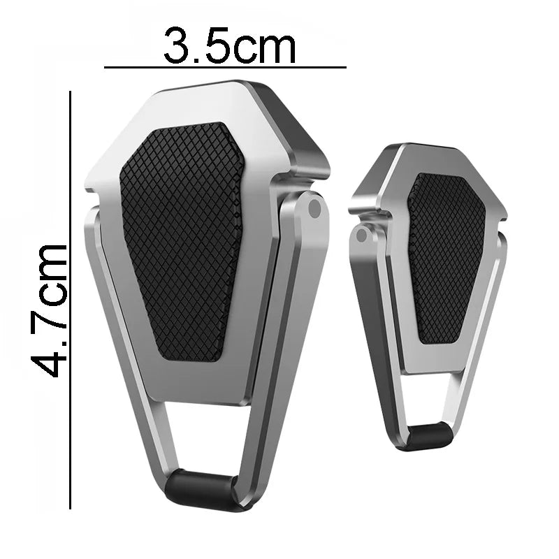 2Pcs Desktop Foldable Laptop Stand Base Portable Small Metal Base Universal Anti-Slip Stand Adjustable Notebook Cooling Holder