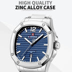 NAVIFORCE Men Luxury Brand Watches Military Sport Mens Wrsitwatches Full Steel Quartz Clock Men's Waterproof Business Watch