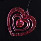 1PC New Lover Bird Dophin Valetines Gifts Plastic Dophin Wind Chime Bell Garden Living Decor Ornament Home Garden Decor