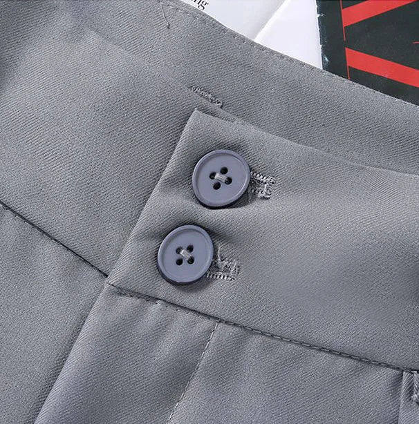 Female Formal Straight Suit Pants Women Office High Waist Wide Leg Pantalones With Belt Spring Fall Korean Casual Loose Calca