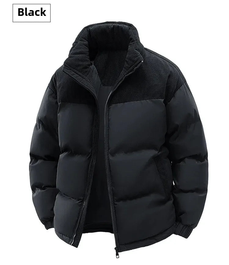 High Quality Thickened Cotton Jacket for Men Winter Windproof Warm Hooded Coat Couple Casual Wear Chinese Brand Outerwear