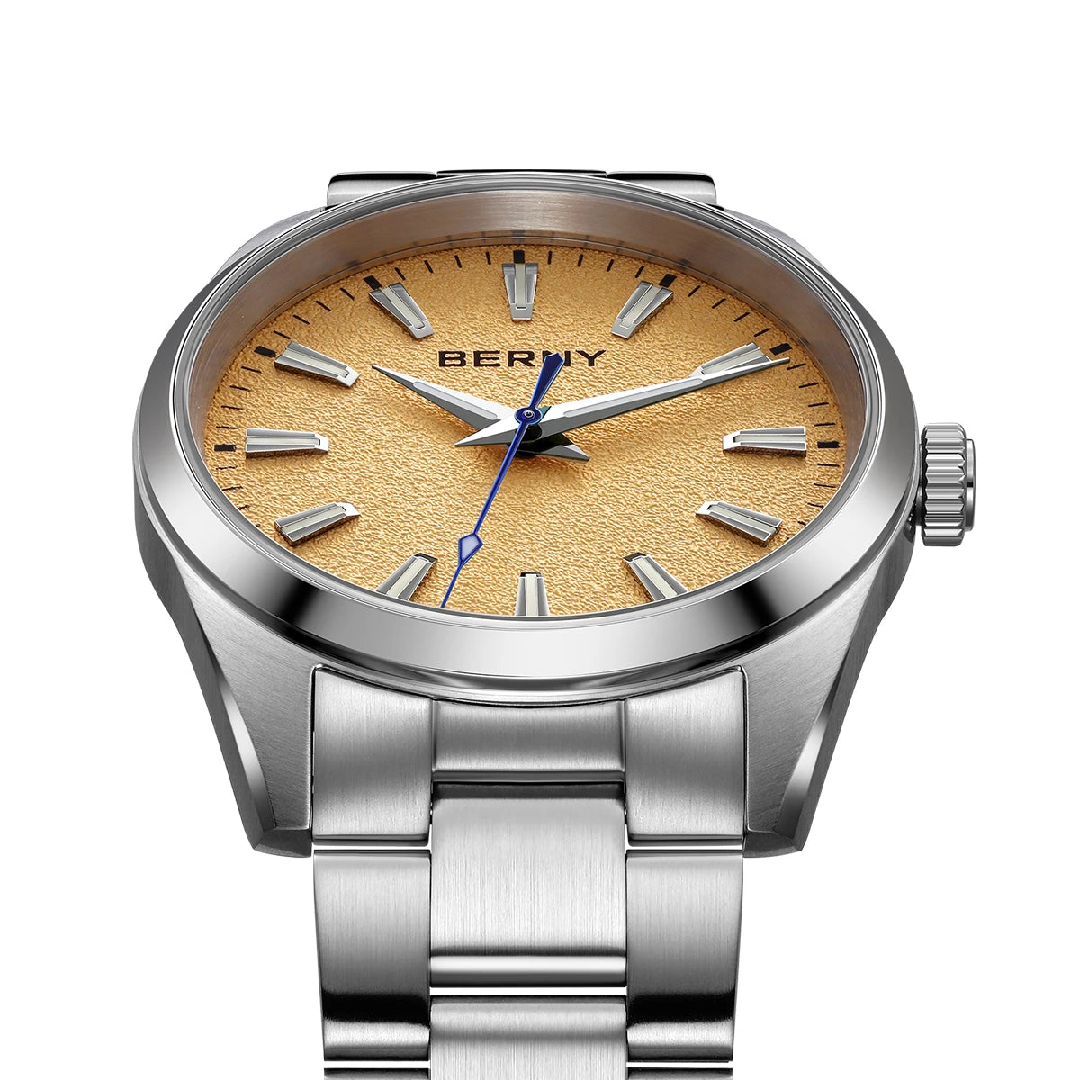 BERNY Watches for Men Luminous AR Sapphire Classic Dress Business Quartz Men's Watch 10ATM Elegant Fashion Casual Wristwatch