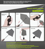 Xiaomi Automatic Umbrella 24 Bone Solid Color Automatic Umbrella Light Collapsible Large Size Outdoor Sunshade Uv Protection