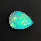 7*9mm Natural Opal Reiki Healing Semi-Circle Jewelry Set - Opal Ring Earrings Necklace - Spiritual Energy Gemstone Accessories