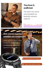LIGE New 1.43 inch AMOLED Screen Smart Watch 525mAh Big Battery BT Call IPX8-5ATM Waterproof Sports Health Monitoring Smartwatch