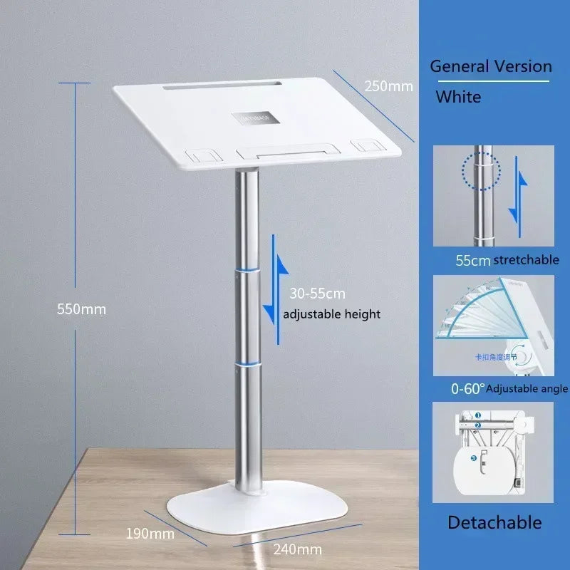 Eary Portable Laptop Stand for Desk Adjustable Height Holder for Macbook Air Pro Stable Stand Gifts for Girls Mom Students Kids