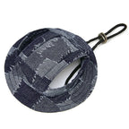 Round Brim Pet Cap Visor Hat Pet Dog Denim Sun Cap with Ear Holes for Small Medium Large Dogs Puppy Outdoor Outfits Cat Dog Caps