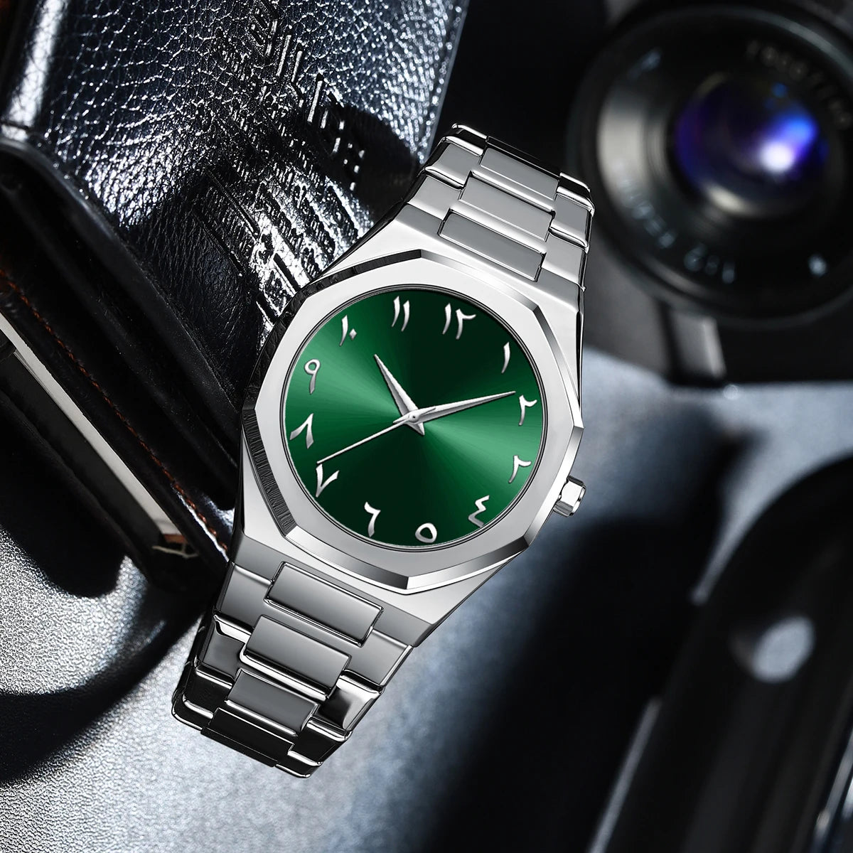 Modern Minimalist Personality Creative All-black Men's Watch Arabic Digital Sports Leisure Quartz Watch Unique Design Watch 2025