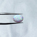 7*9mm Natural Opal Reiki Healing Semi-Circle Jewelry Set - Opal Ring Earrings Necklace - Spiritual Energy Gemstone Accessories