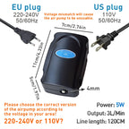 5W Aquarium Silent Air Pump 220V-240V 110V Fish Tank Quiet Oxygen Pump Accessories Bubble Pump Air Stone Aquarium Air Compressor