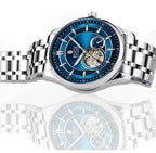 RUIGE High Quality Hollow Mechanical Movement Men's Watch Stainless Steel Fashion Men's Night Light Waterproof Watch