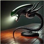 Unique Alien Creature Lamp Stand ，bedroom Home Decoration Lamp， Resin Ornament