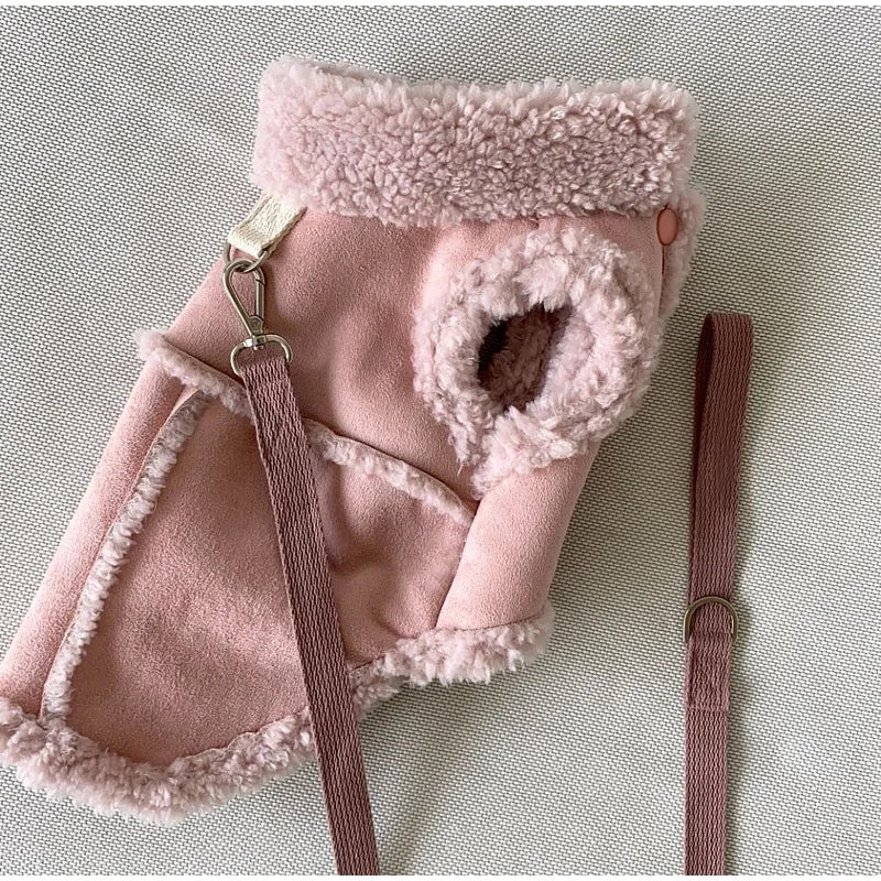 Pet Autumn And Winter Clothing Classic Solid Dog Vests Fleece Warm Pet Dog Clothes For Small Medium Dogs Jackets Puppy Clothing