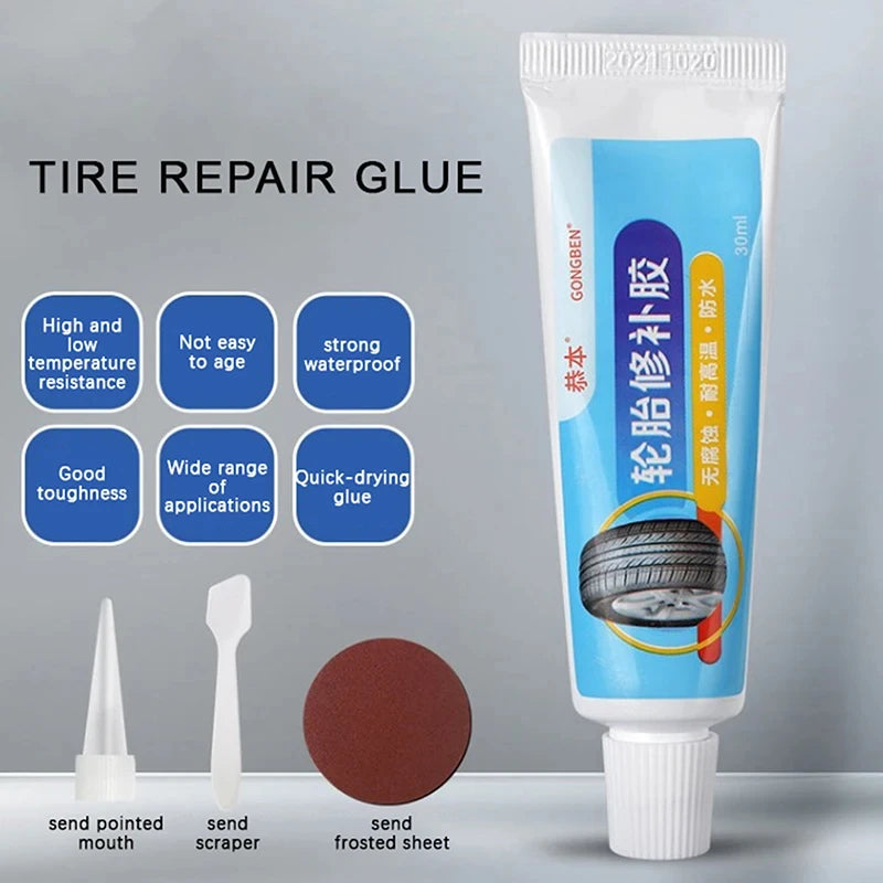 Car Motorbike Bicycle Tyre Tire Repair Sealant Liquid Rubber for Tire Repairing Glue Liquid Strong Rubber Adhesive Glue Tool