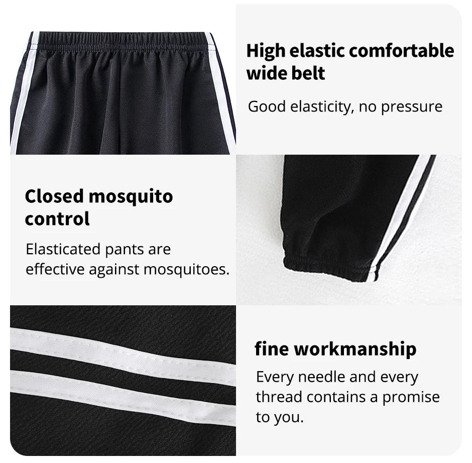 Children's Mosquito Pants Summer Thin Boys' Summer Pants Ice Silk Girls Large CHILDREN'S Silk Bloomers Pajama Pant