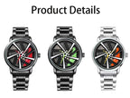 UTHAI CQ324 Fashionable Men watch with wheel clamp design,rotating hollow quartz watch,cool clock gift watches for man
