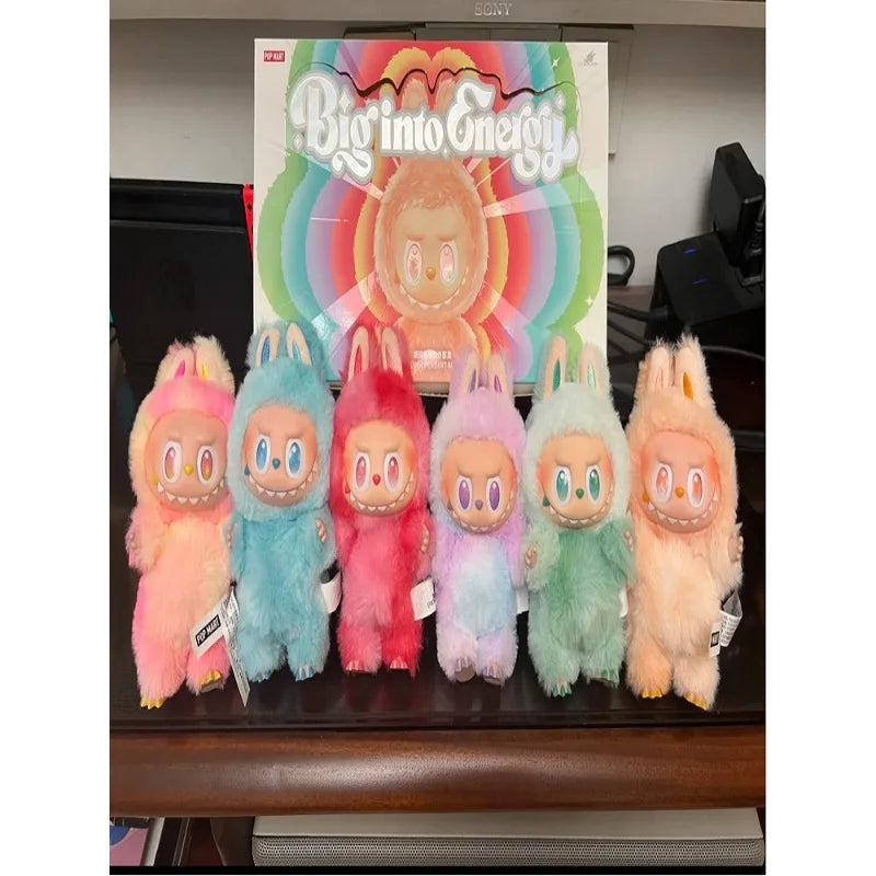 Bubble cloth vinyl blind box version 3.0 three-generation plush doll fashion tide play cute birthday gift pendant keychain.