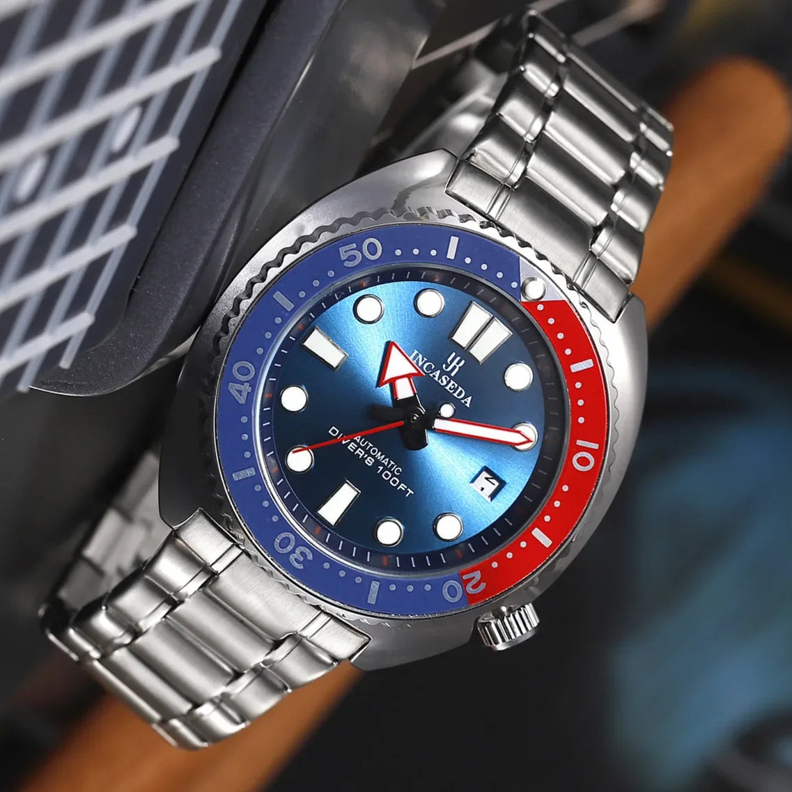 New INCASEDA top brand luxury fashion men's business watch super luminous men's automatic mechanical watch