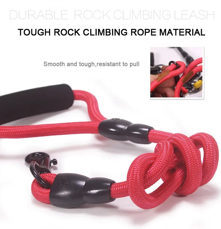 3 Way Dog Leashes for Walking 2/3/4 Dogs Pets Nylon Braided Rope No Tangle Dog Leashes for Small Dogs Dual Three Dogs Leash