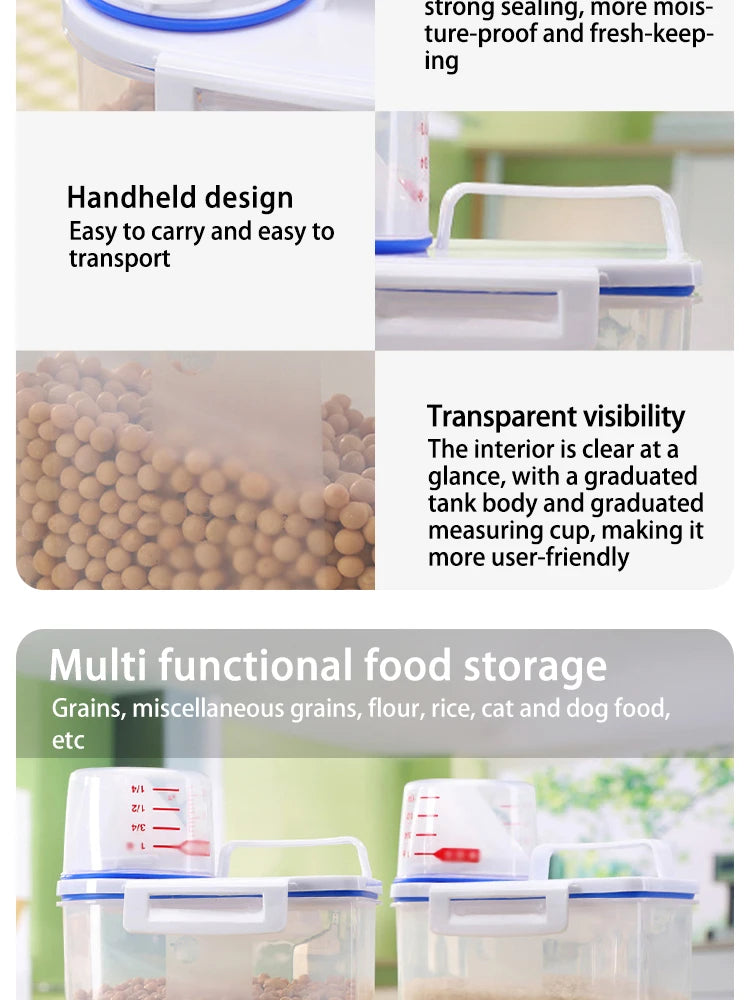 New Premium Pet Food Storage Container Large Capacity With Airtight Seal - Durable  Easy Clean & Stylish Design For Dogs & Cats