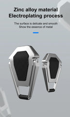2Pcs Desktop Foldable Laptop Stand Base Portable Small Metal Base Universal Anti-Slip Stand Adjustable Notebook Cooling Holder