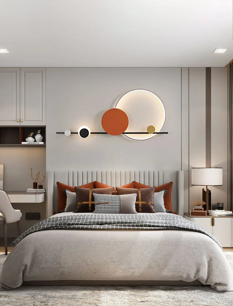 Creative LED Wall Lights Hotel Lobby Living Room Bedroom Wall Lamps Modern Simple Stairs Aisles  Home Indoor Lighting Decor Lamp